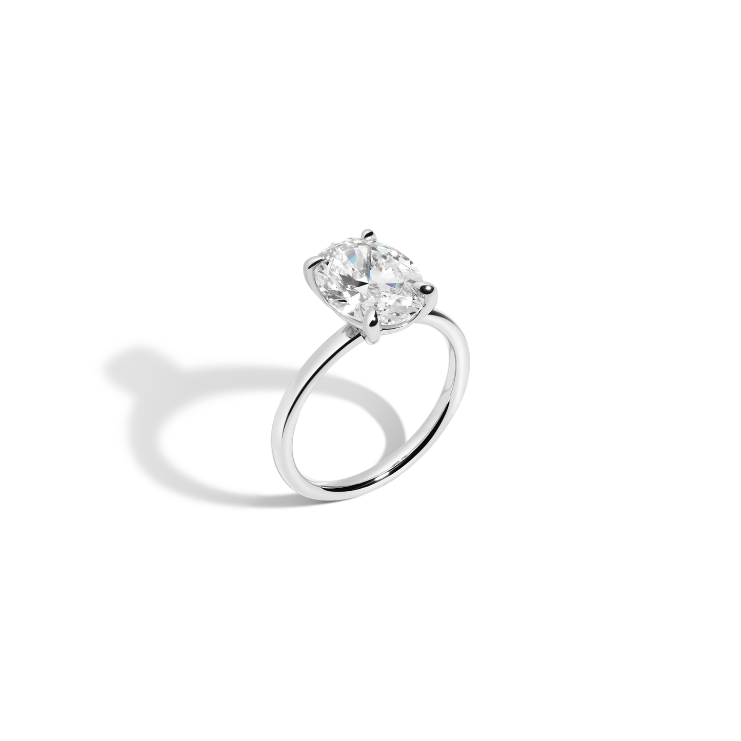 2 CT Round Three Stones Lab Grown Diamond Engagement Ring