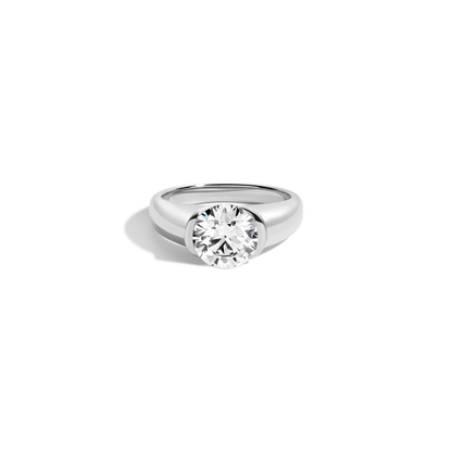 2 CT Round Three Stones Lab Grown Diamond Engagement Ring