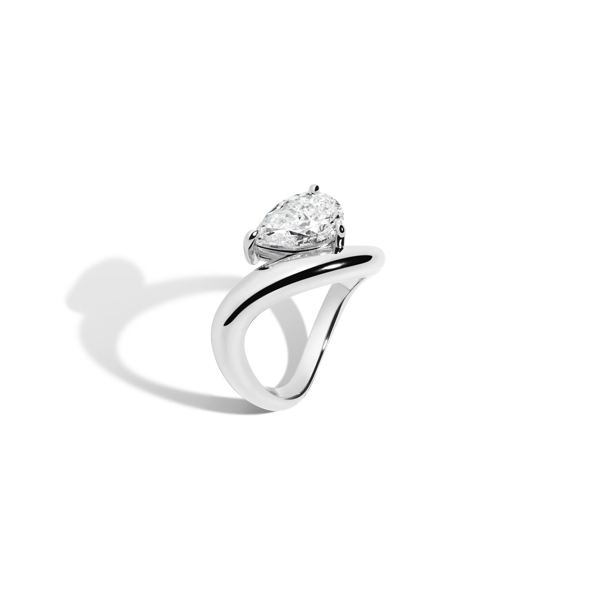 2 CT Round Three Stones Lab Grown Diamond Engagement Ring
