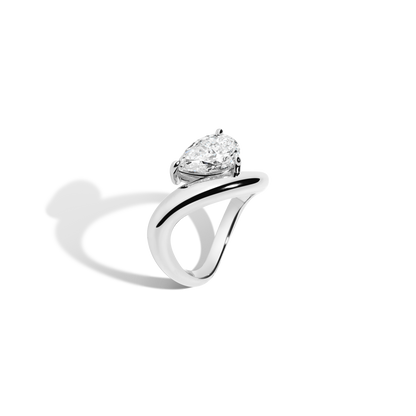 2 CT Round Three Stones Lab Grown Diamond Engagement Ring