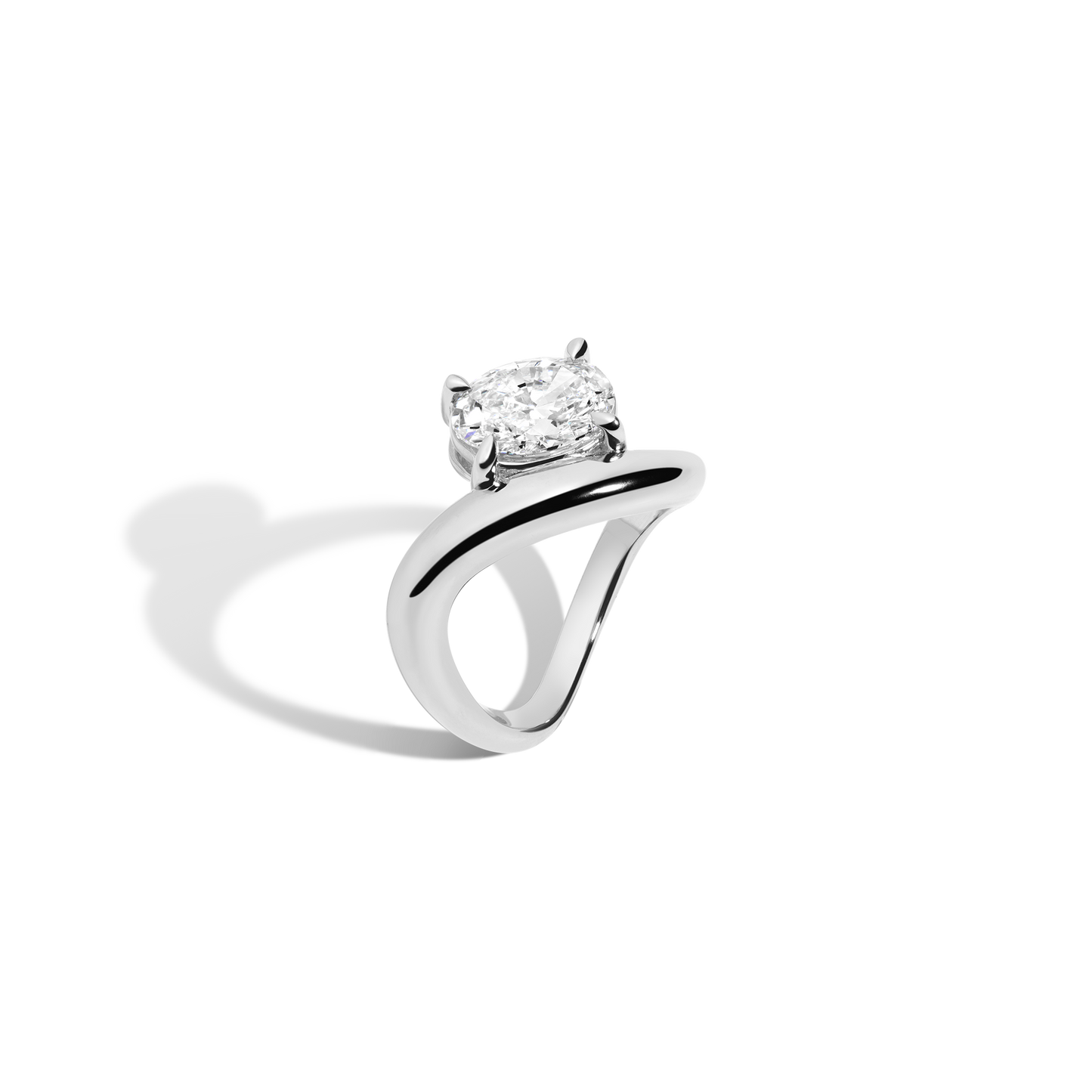 2 CT Round Three Stones Lab Grown Diamond Engagement Ring