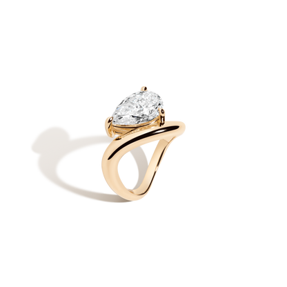 2 CT Round Three Stones Lab Grown Diamond Engagement Ring