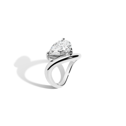 2 CT Round Three Stones Lab Grown Diamond Engagement Ring