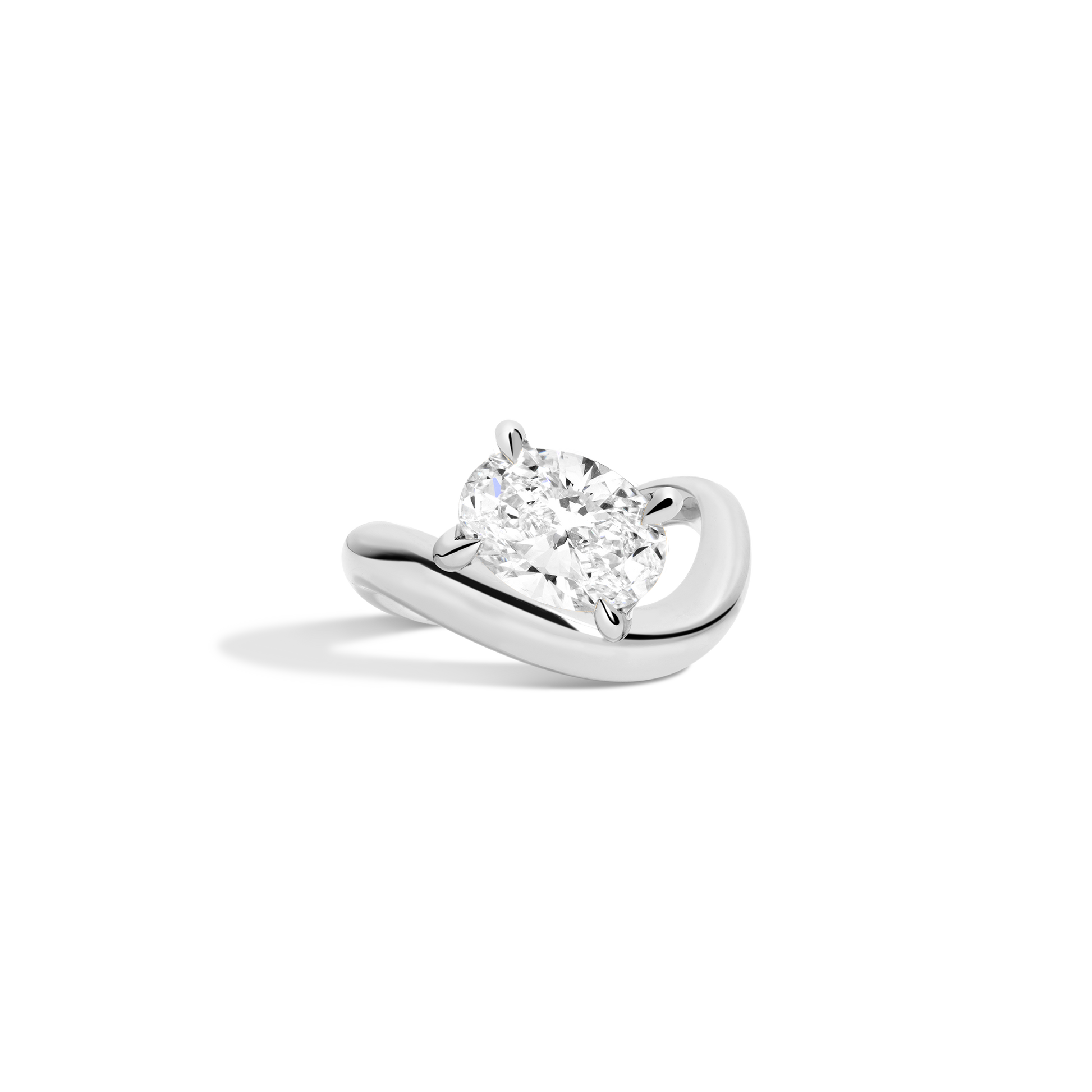 2 CT Round Three Stones Lab Grown Diamond Engagement Ring