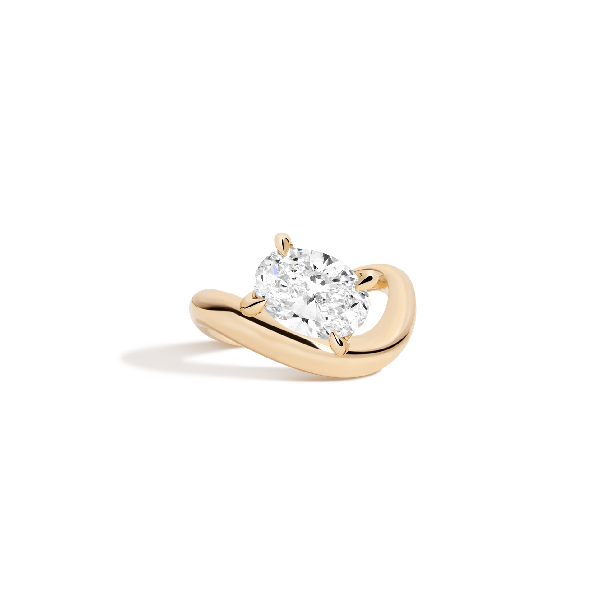 2 CT Round Three Stones Lab Grown Diamond Engagement Ring