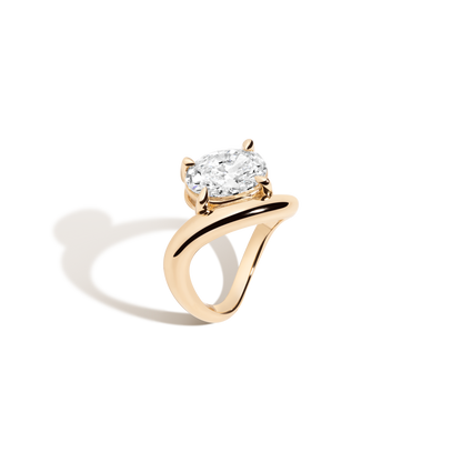2 CT Round Three Stones Lab Grown Diamond Engagement Ring