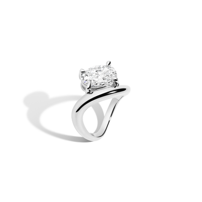 2 CT Round Three Stones Lab Grown Diamond Engagement Ring