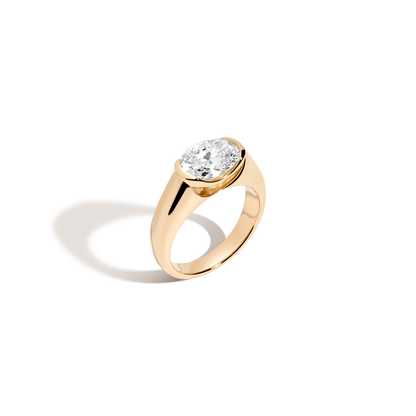 2 CT Round Three Stones Lab Grown Diamond Engagement Ring
