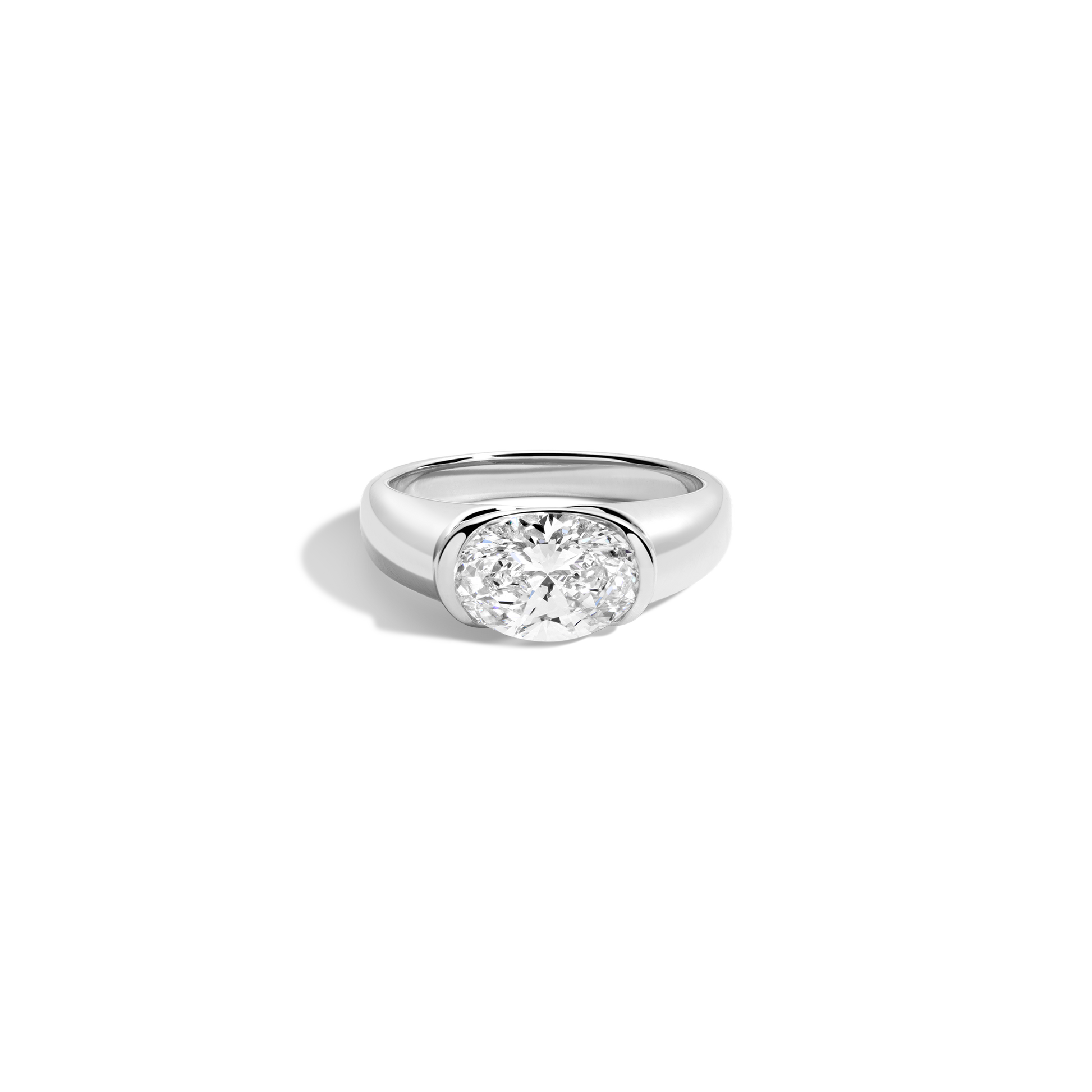 2 CT Round Three Stones Lab Grown Diamond Engagement Ring