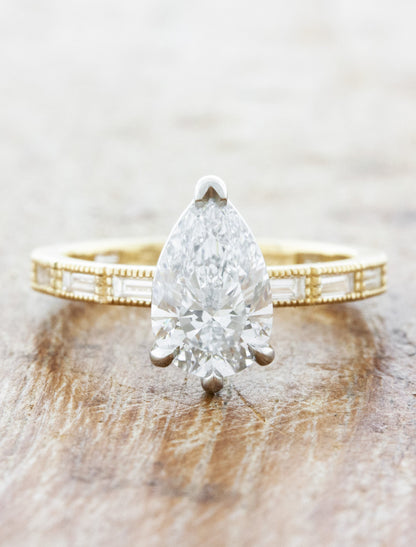 2 CT Round Three Stones Lab Grown Diamond Engagement Ring