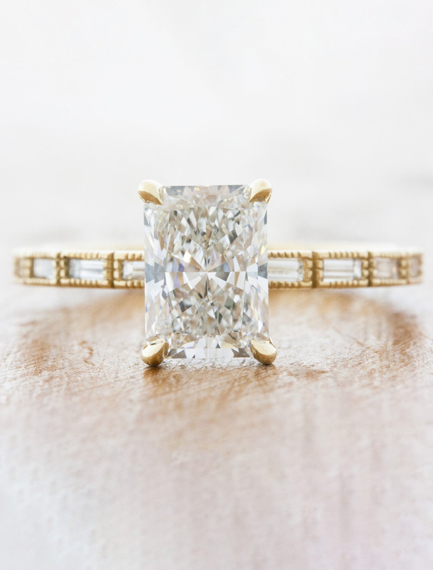 2 CT Round Three Stones Lab Grown Diamond Engagement Ring