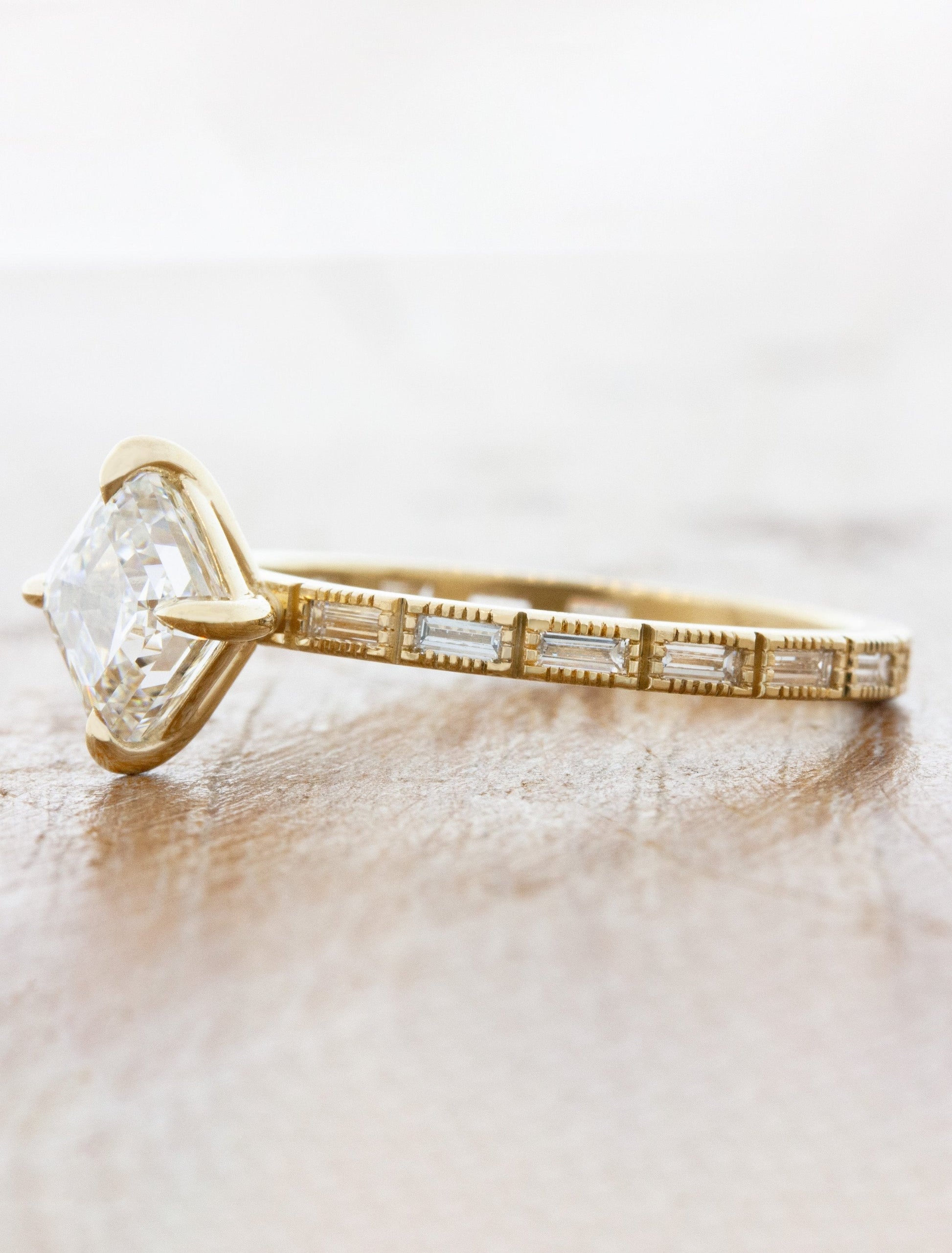 2 CT Round Three Stones Lab Grown Diamond Engagement Ring