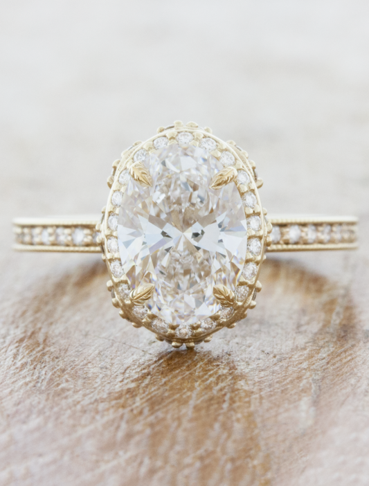 2 CT Round Three Stones Lab Grown Diamond Engagement Ring