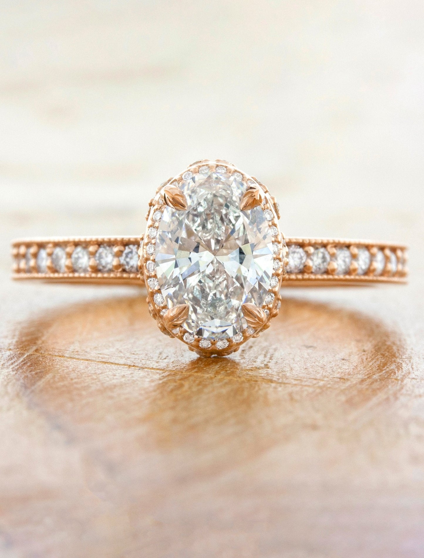 2 CT Round Three Stones Lab Grown Diamond Engagement Ring