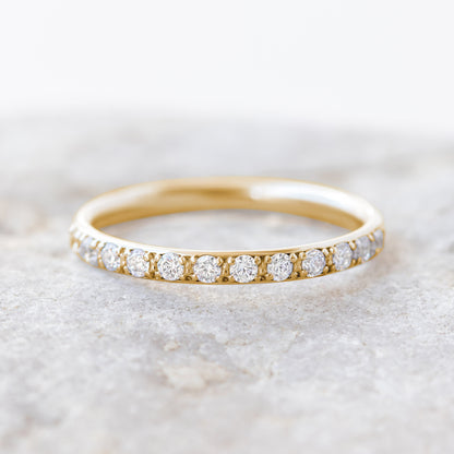 0.37 CT Round Full Eternity Lab Grown Diamond Wedding Band