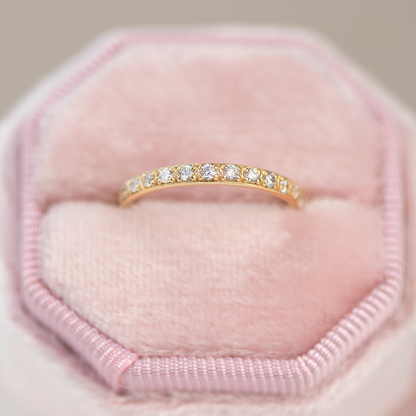 0.37 CT Round Full Eternity Lab Grown Diamond Wedding Band