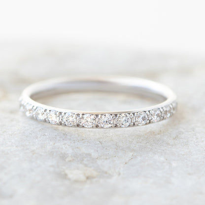 0.37 CT Round Full Eternity Lab Grown Diamond Wedding Band
