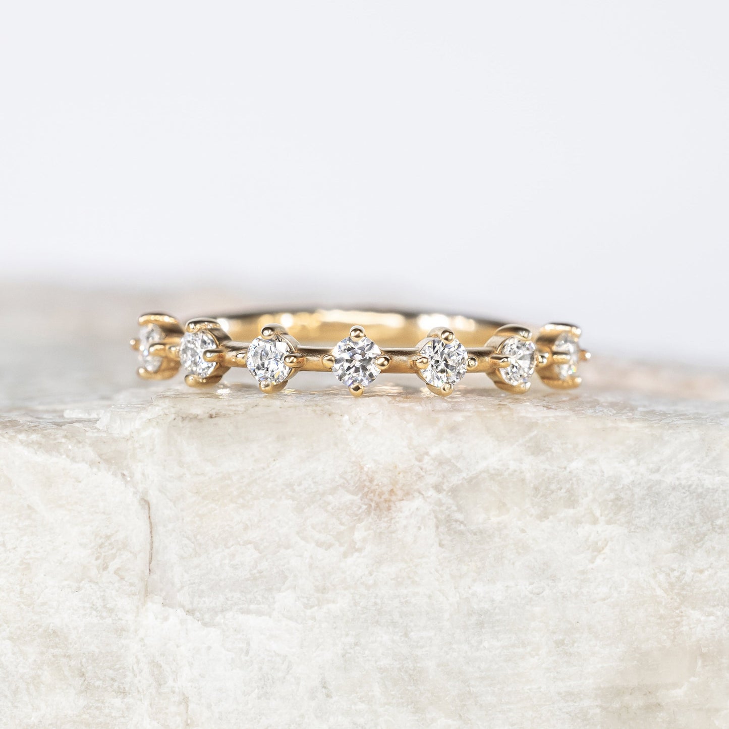 0.37 CT Round Full Eternity Lab Grown Diamond Wedding Band