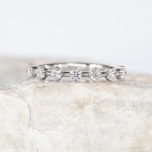 0.37 CT Round Full Eternity Lab Grown Diamond Wedding Band