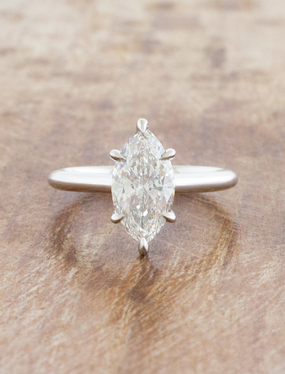 2 CT Round Three Stones Lab Grown Diamond Engagement Ring