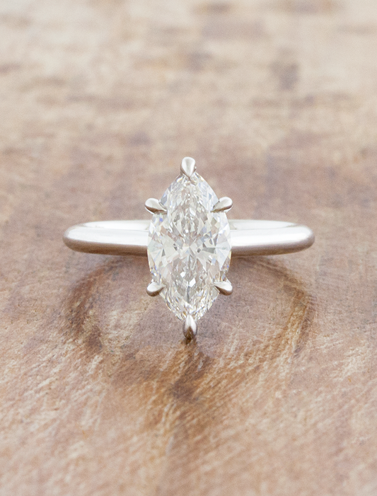 2 CT Round Three Stones Lab Grown Diamond Engagement Ring