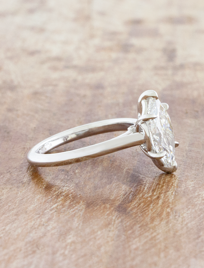 2 CT Round Three Stones Lab Grown Diamond Engagement Ring
