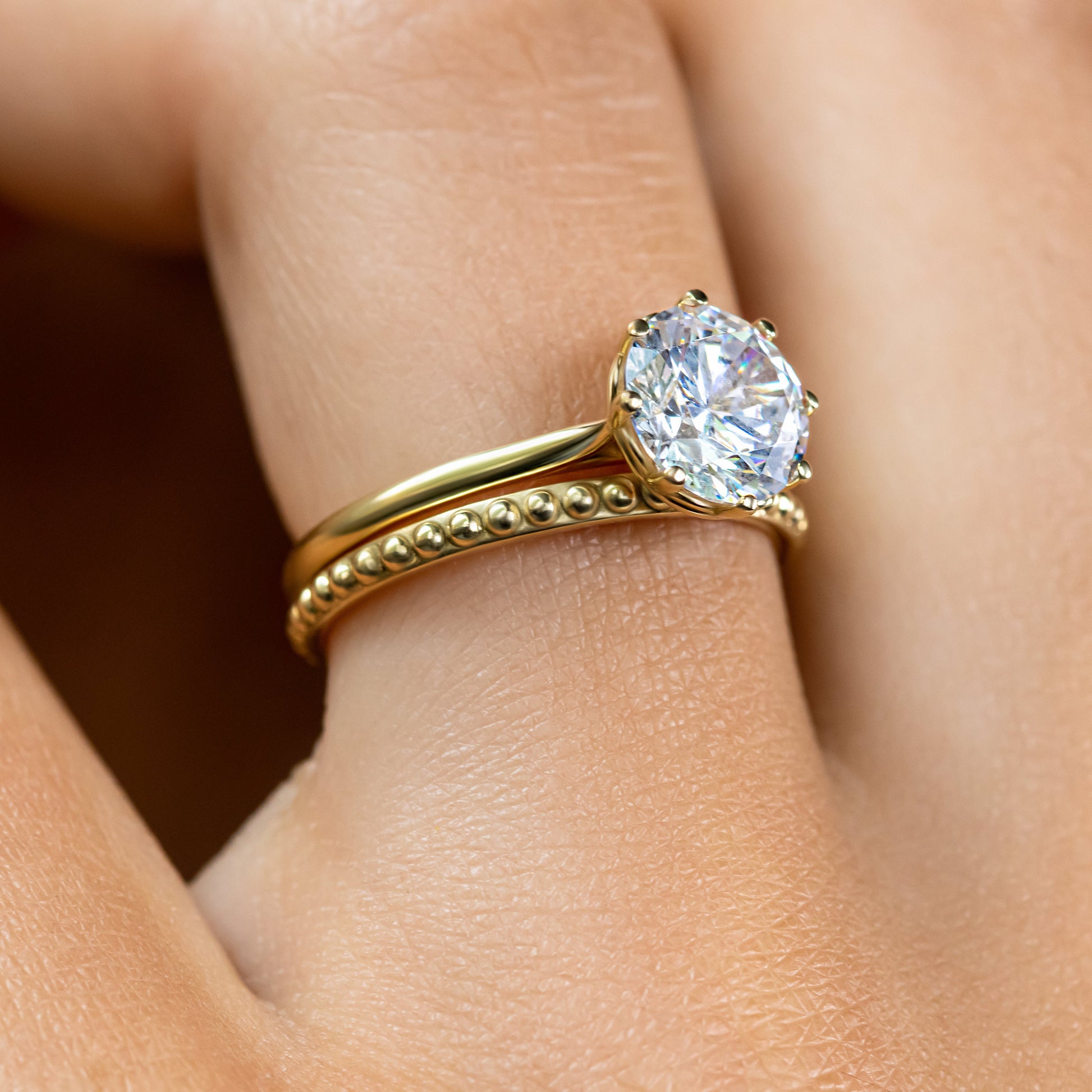0.37 CT Round Full Eternity Lab Grown Diamond Wedding Band