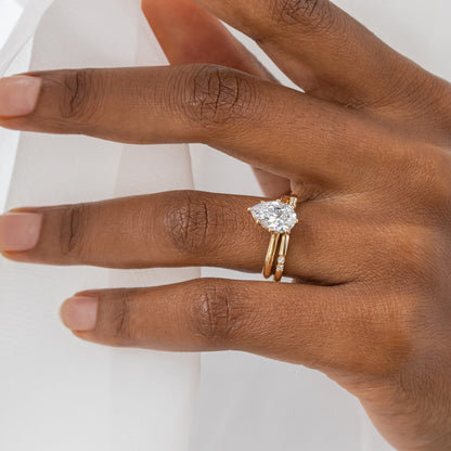 2 CT Round Three Stones Lab Grown Diamond Engagement Ring