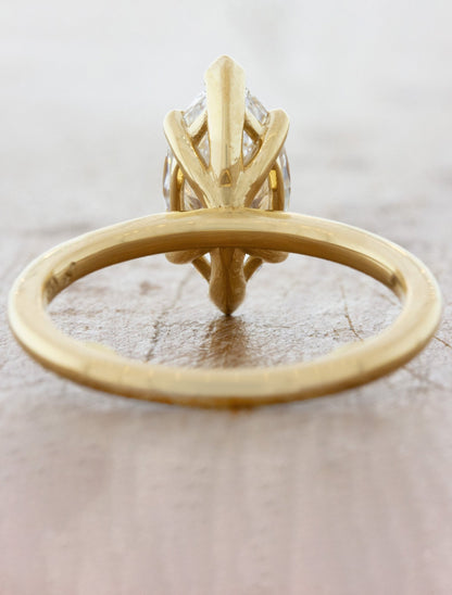 2 CT Round Three Stones Lab Grown Diamond Engagement Ring