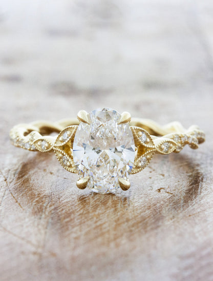 2 CT Round Three Stones Lab Grown Diamond Engagement Ring