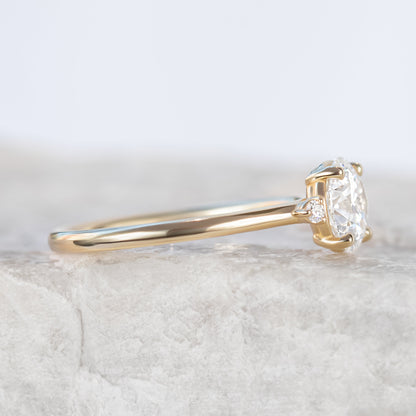 2 CT Round Three Stones Lab Grown Diamond Engagement Ring