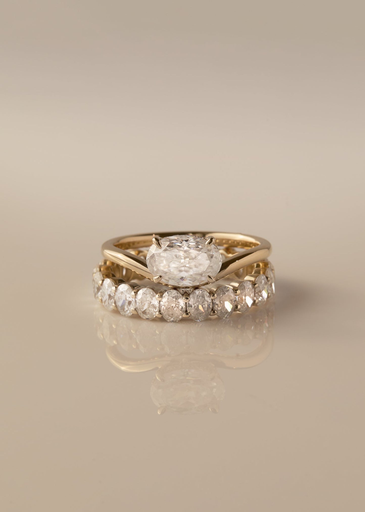 2 CT Round Three Stones Lab Grown Diamond Engagement Ring