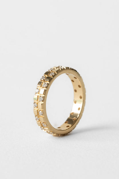 0.37 CT Round Full Eternity Lab Grown Diamond Wedding Band