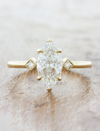 2 CT Round Three Stones Lab Grown Diamond Engagement Ring