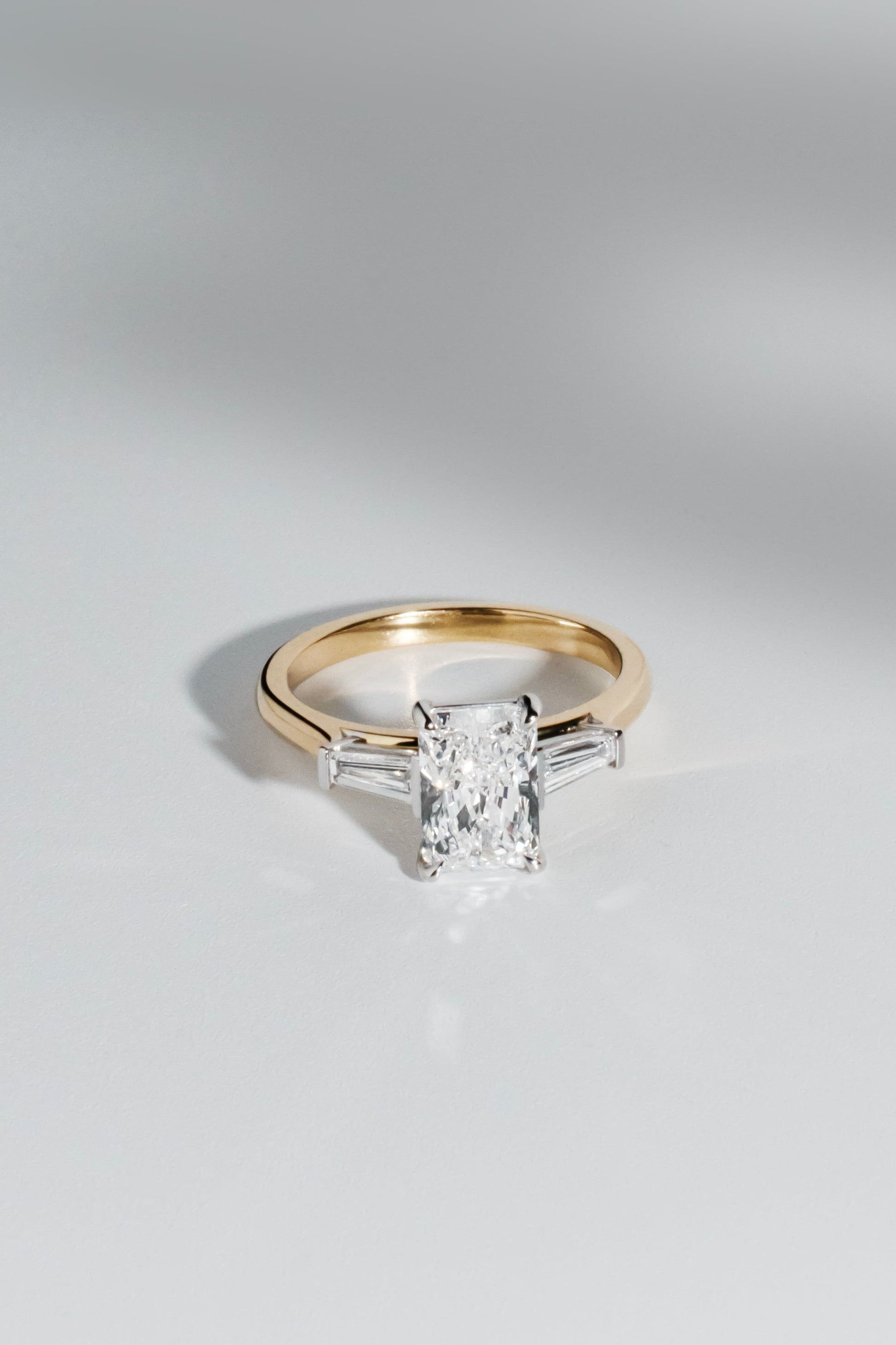 2 CT Round Three Stones Lab Grown Diamond Engagement Ring