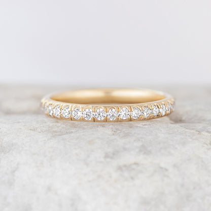 0.37 CT Round Full Eternity Lab Grown Diamond Wedding Band