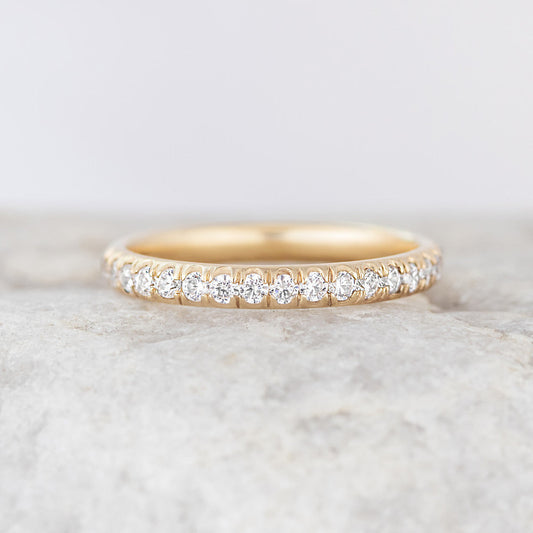0.37 CT Round Full Eternity Lab Grown Diamond Wedding Band