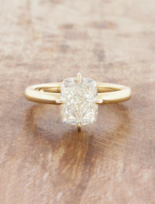 2 CT Round Three Stones Lab Grown Diamond Engagement Ring