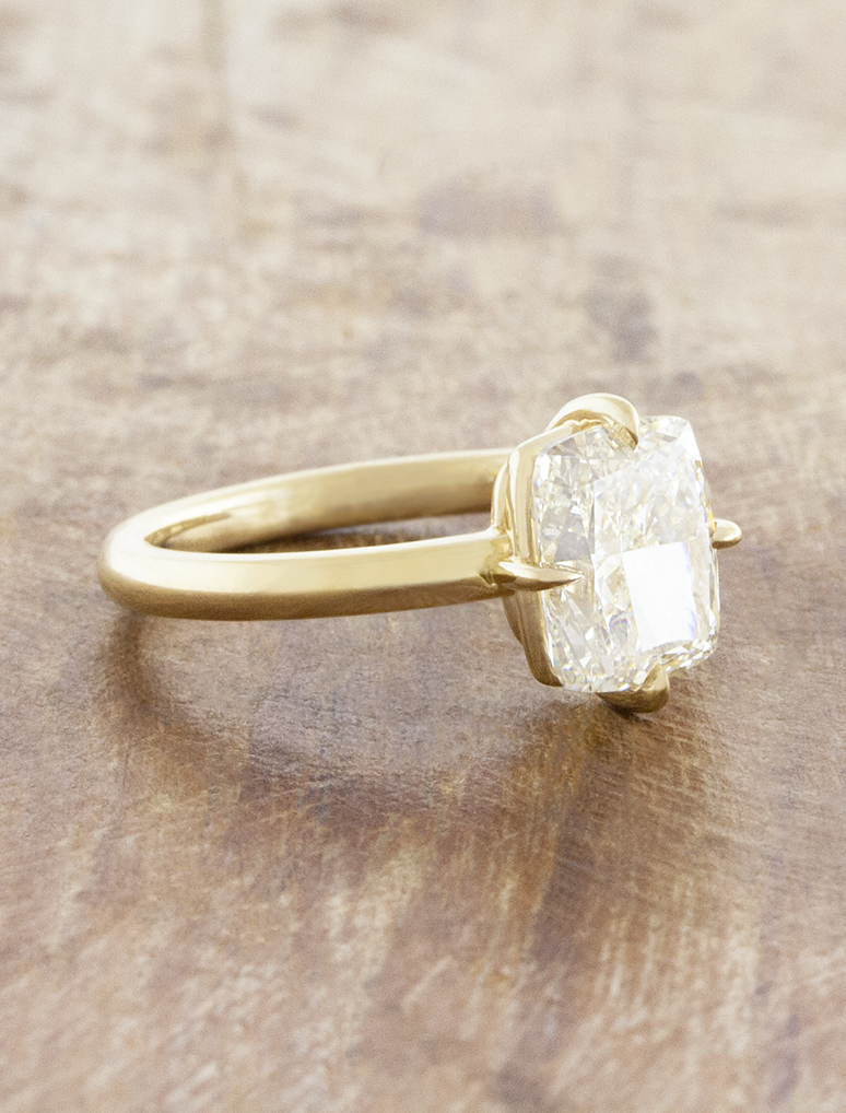 2 CT Round Three Stones Lab Grown Diamond Engagement Ring