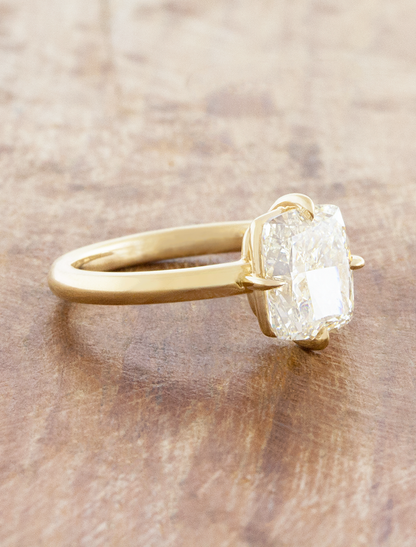 2 CT Round Three Stones Lab Grown Diamond Engagement Ring