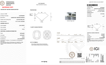 2 CT Round Three Stones Lab Grown Diamond Engagement Ring