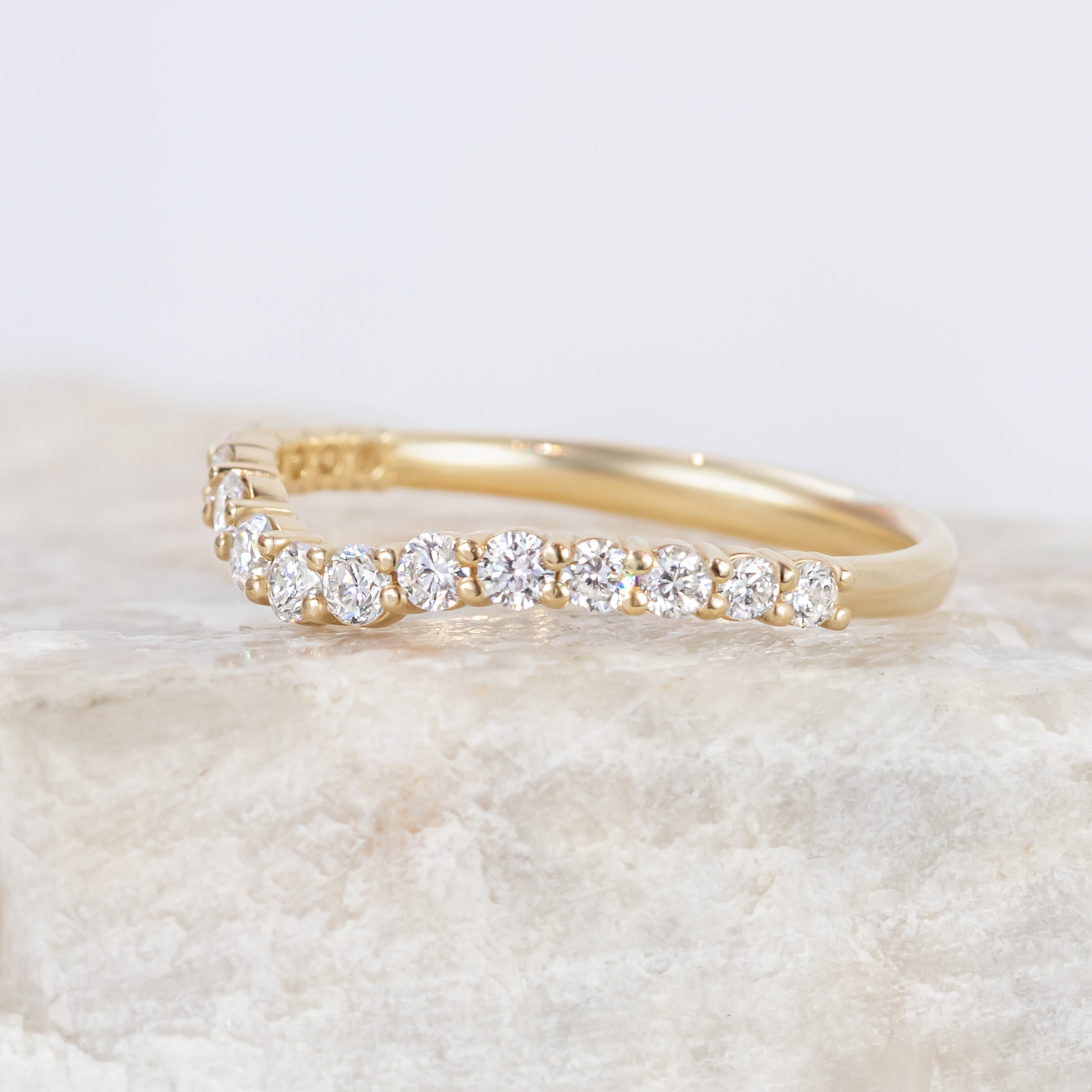 0.37 CT Round Full Eternity Lab Grown Diamond Wedding Band