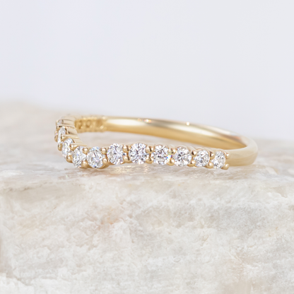 0.37 CT Round Full Eternity Lab Grown Diamond Wedding Band