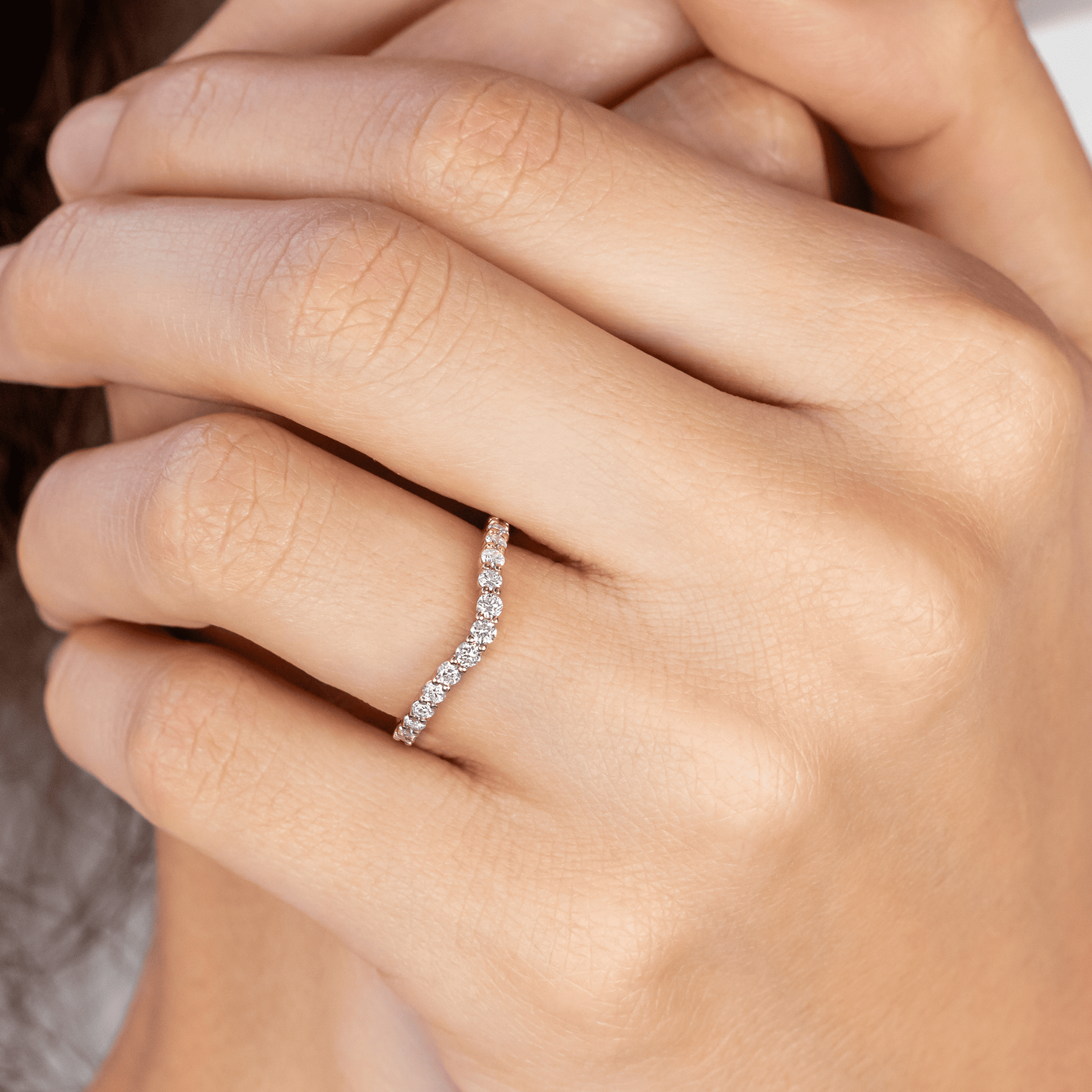 0.37 CT Round Full Eternity Lab Grown Diamond Wedding Band