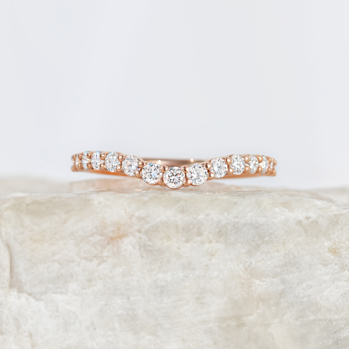 0.37 CT Round Full Eternity Lab Grown Diamond Wedding Band