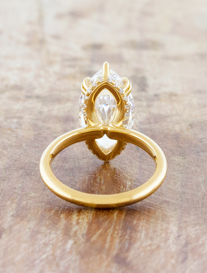 2 CT Round Three Stones Lab Grown Diamond Engagement Ring