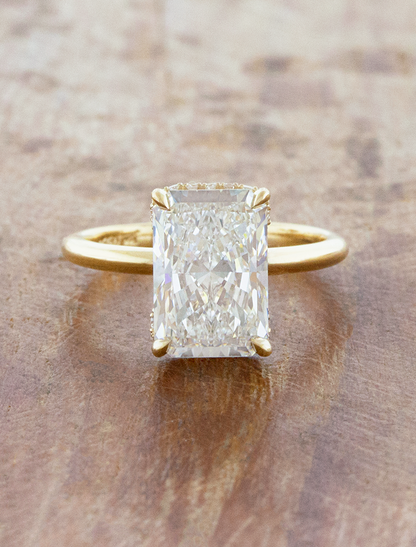 2 CT Round Three Stones Lab Grown Diamond Engagement Ring
