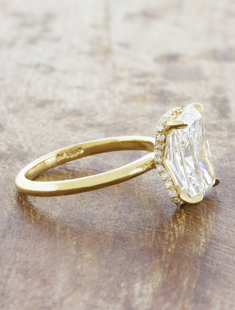 2 CT Round Three Stones Lab Grown Diamond Engagement Ring