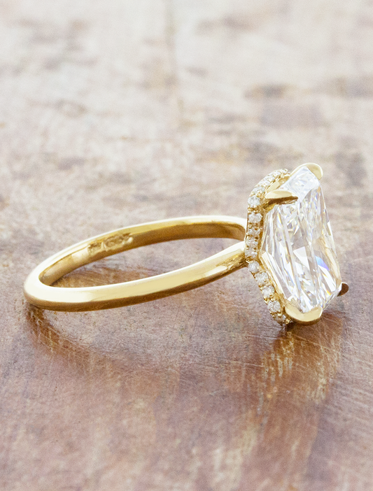 2 CT Round Three Stones Lab Grown Diamond Engagement Ring
