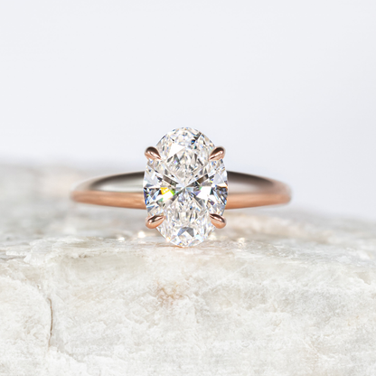2 CT Round Three Stones Lab Grown Diamond Engagement Ring